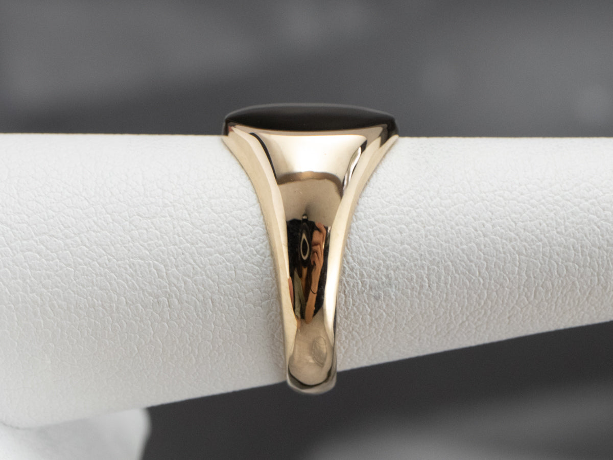 Vintage Round Top Signet Ring
