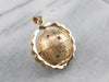 Green Onyx and Ruby Gold Ball Locket