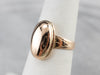 Etched Rose Gold Signet Ring