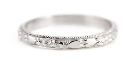 14K White Gold Marjorie Band from The Elizabeth Henry Collection