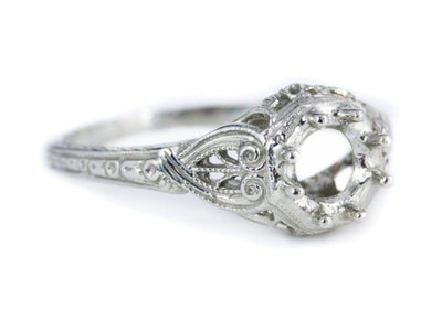 The Forrester Setting Semi-Mount Engagement Ring by Elizabeth Henry