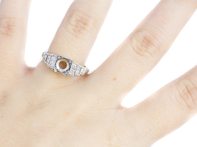 The Prescott Setting Semi-Mount Engagement Ring by Elizabeth Henry