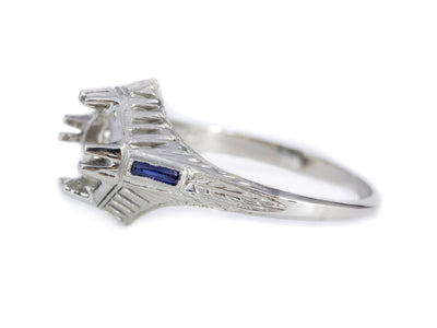 The Sturbridge Sapphire Setting Semi-Mount Engagement Ring by Elizabeth Henry