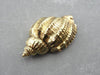 Detailed Gold Conch Shell Brooch