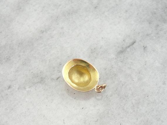 Rose Gold Fire Fighter Helmet Charm