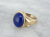 Retro Era Lapis Lazuli Ring with High Dome