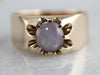Mens or Ladies Star Sapphire in Victorian Gold Mounting