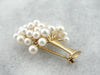 Pearl and 14K Yellow Gold Tree Brooch