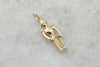 Toy Soldier, Vintage Yellow Gold Keepsake Charm or Layering Pendant