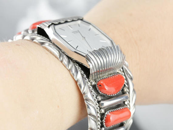 Fantastic B. Touchine Native American Watch Cuff