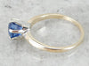Classic Vintage Solitaire with Immaculate Ceylon Sapphire