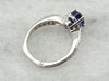 Exceptional Quality: Ceylon Sapphire and Diamond Platinum Engagement Ring