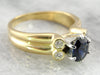 Fine Sapphire Diamond Engagement Ring