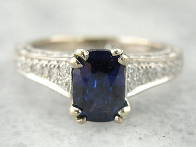 True Blue Sapphire of Benchmark Quality from Sri Lanka