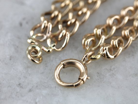 Twisted Wire: Double Link Chain Bracelet