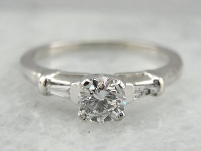 Classic Diamond Engagement Ring in Platinum