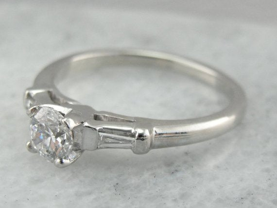 Classic Diamond Engagement Ring in Platinum