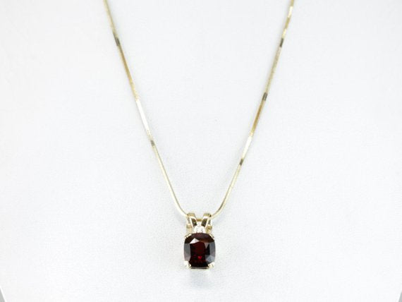 Urbanist: Contemporary Pyrope Garnet and Diamond Pendant