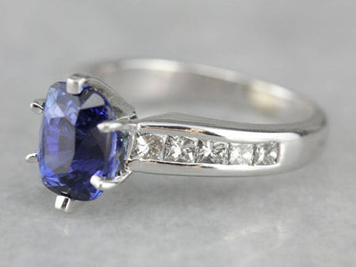 Modern High Quality Sapphire Engagement Ring