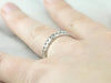Etched Channel Set Diamond Wedding Band, Alternative Engagement for Him