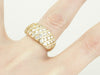 Vintage Diamond Cocktail Ring, High Fashion Statement Ring in Yellow Gold