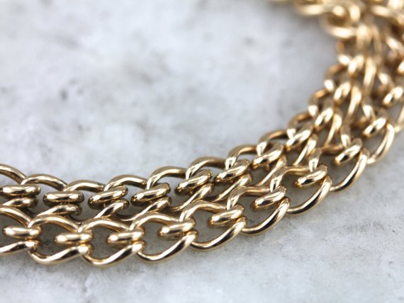 Twisted Wire: Double Link Chain Bracelet