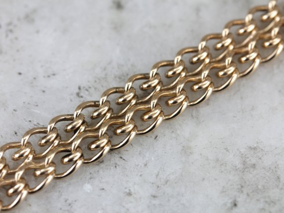Twisted Wire: Double Link Chain Bracelet