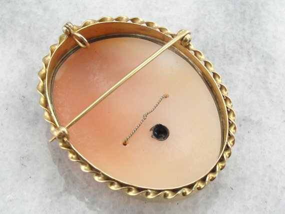 Gorgeous Gibson Girl Cameo with Diamond