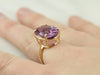 Amethyst and Yellow Gold Cocktail Ring