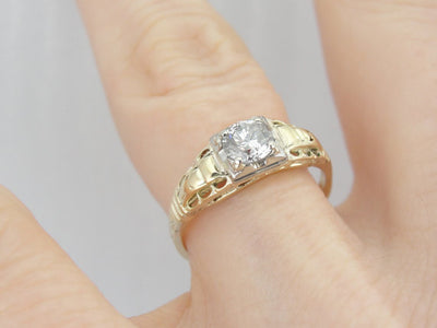 Antique Art Deco Diamond Engagement Ring