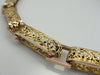 Fine Filigree Victorian Large Ornate Link Necklace