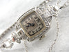 Art Deco Gruen Wrist Watch in Platinum and Diamond