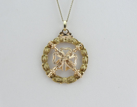 Rosy Yellow Gold Antique Mason Medal