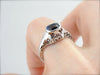 Art Deco Fine Sapphire Engagement Ring