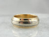 Yellow and White Gold Wedding Band