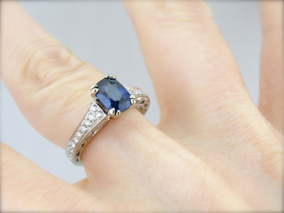 True Blue Sapphire of Benchmark Quality from Sri Lanka