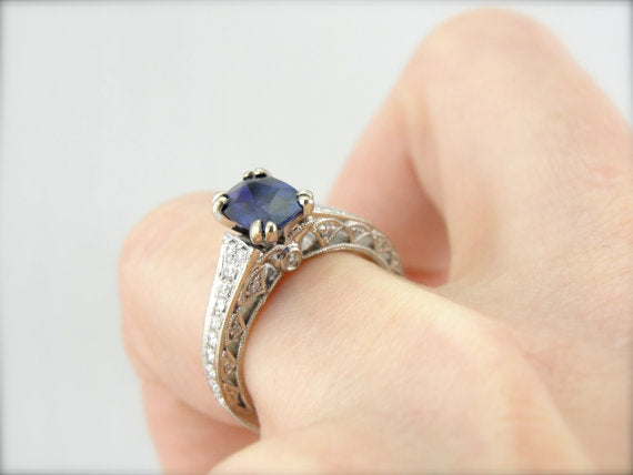True Blue Sapphire of Benchmark Quality from Sri Lanka