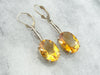 Luscious Sunset and Amber Shaded Citrine Earrings