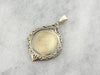 Victorian Rose Gold Pendant Fob with Ornate Monogram