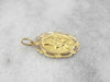 Vintage Christian Medal in Yellow Gold