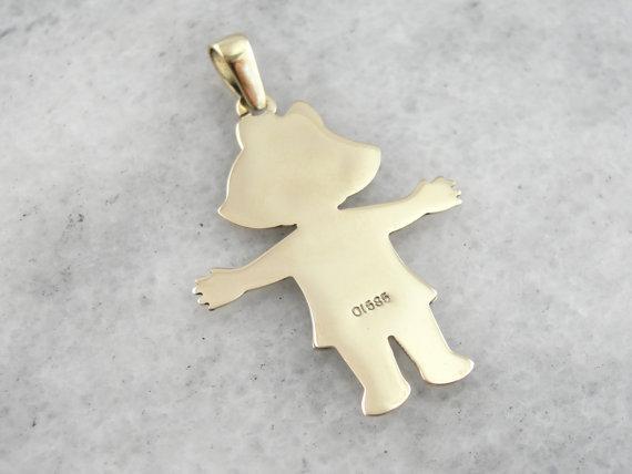 Joyful Little Girl Pendant or Charm
