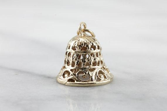 Wedding Bells are Ringing, Filigree Bell Pendant