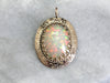 Ornate Opal Cabochon Pendant