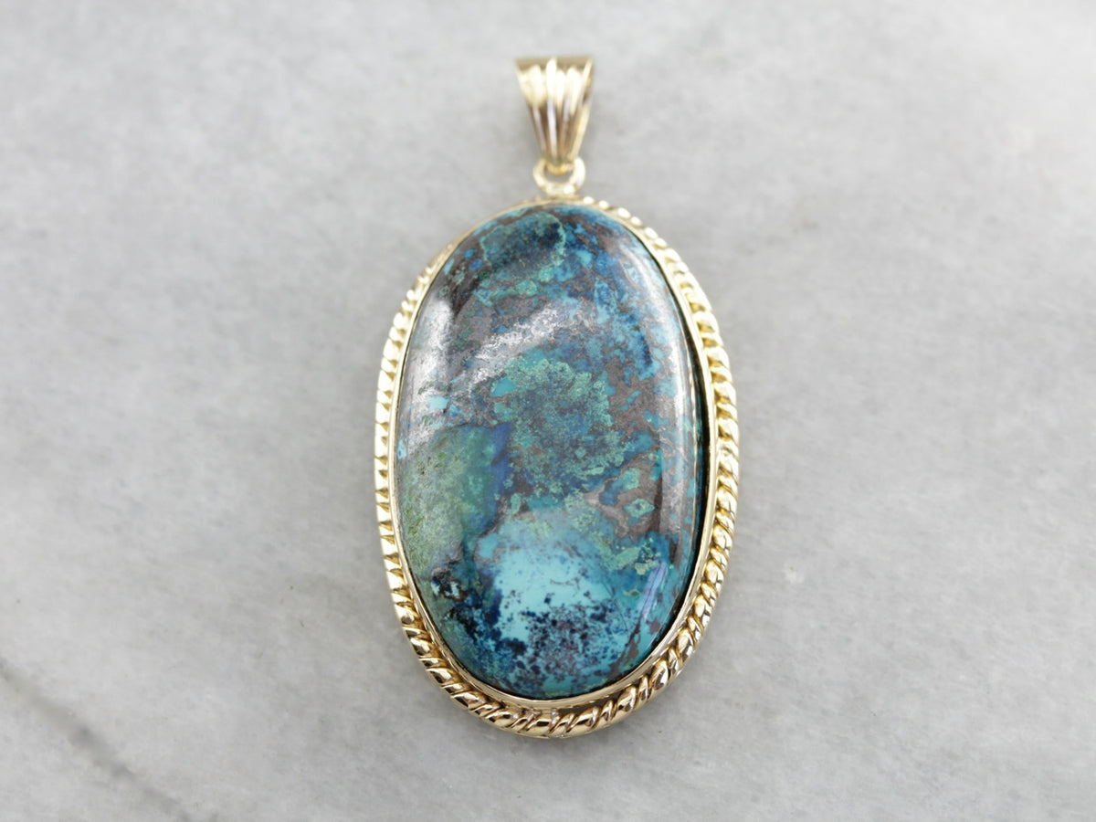 Earthy Chrysocolla Pendant