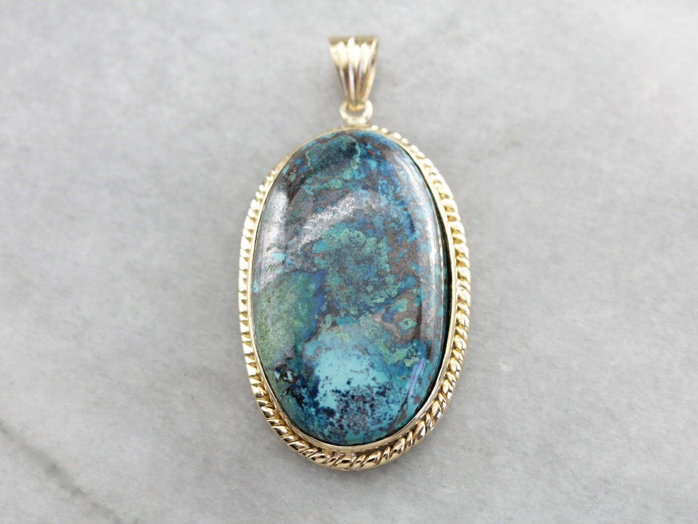 Earthy Chrysocolla Pendant