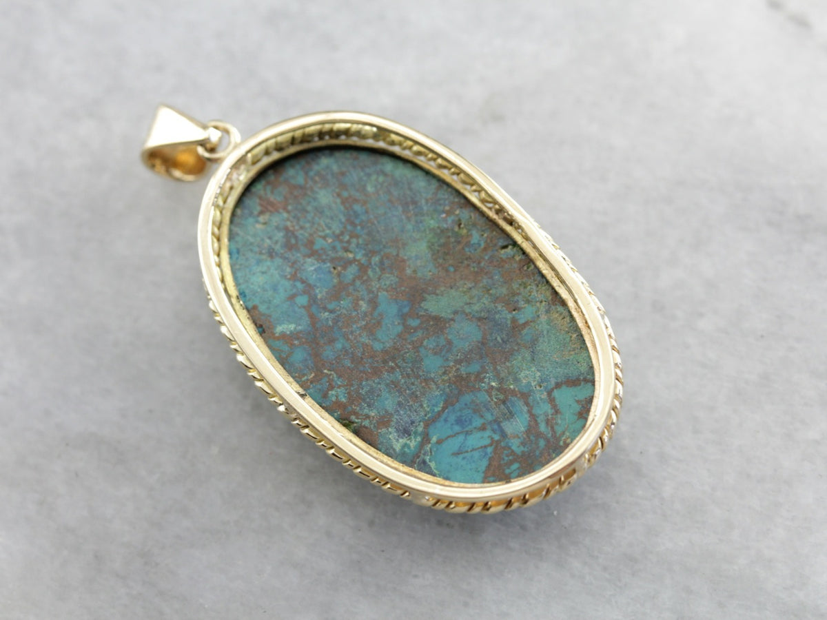 Earthy Chrysocolla Pendant