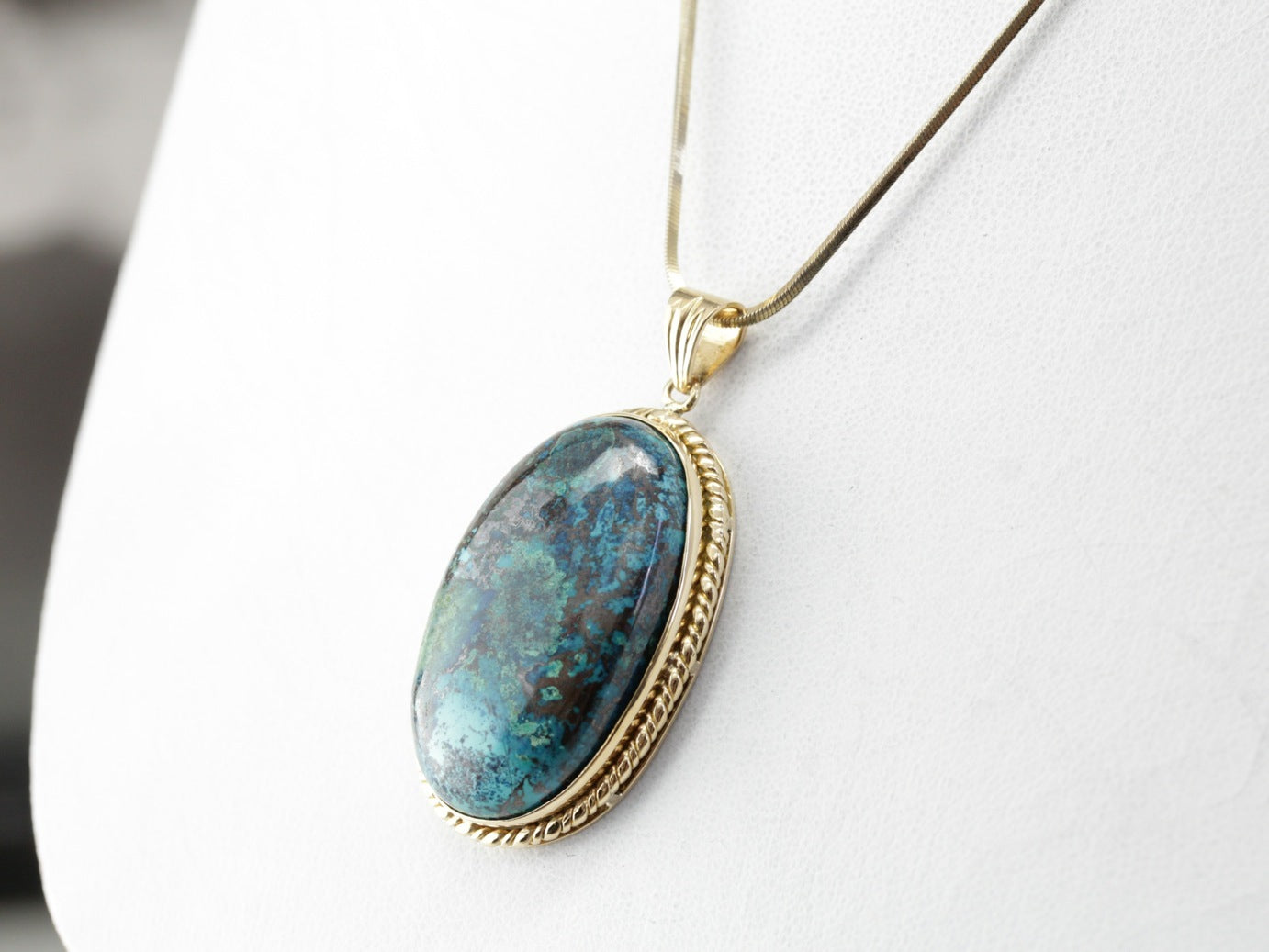 Earthy Chrysocolla Pendant