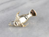 Adorable Manatee Sold Gold Pendant