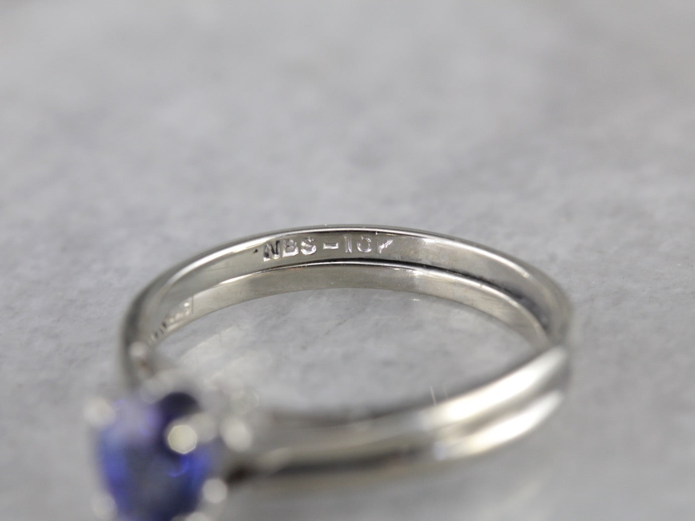 Pear Cut Sapphire Solitaire Engagement Ring