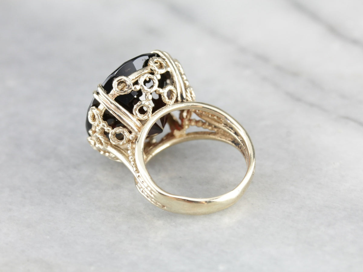 Stunning Collector's Quality Pyrope Garnet Cocktail Ring